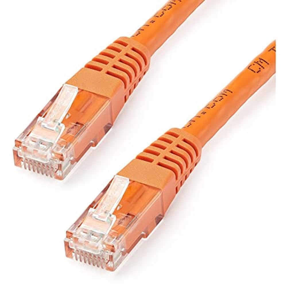 StarTech 6ft CAT6 Ethernet Cable - White CAT 6 Gigabit Ethernet Wire -250Mhz 100W PoE RJ45 UTP Molded Network Patch Cord with Strain Relief (C6PATCH6WH)