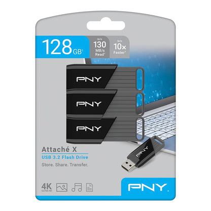 PNY 256GB Attaché X USB 3.2 Gen 1 Flash Drive