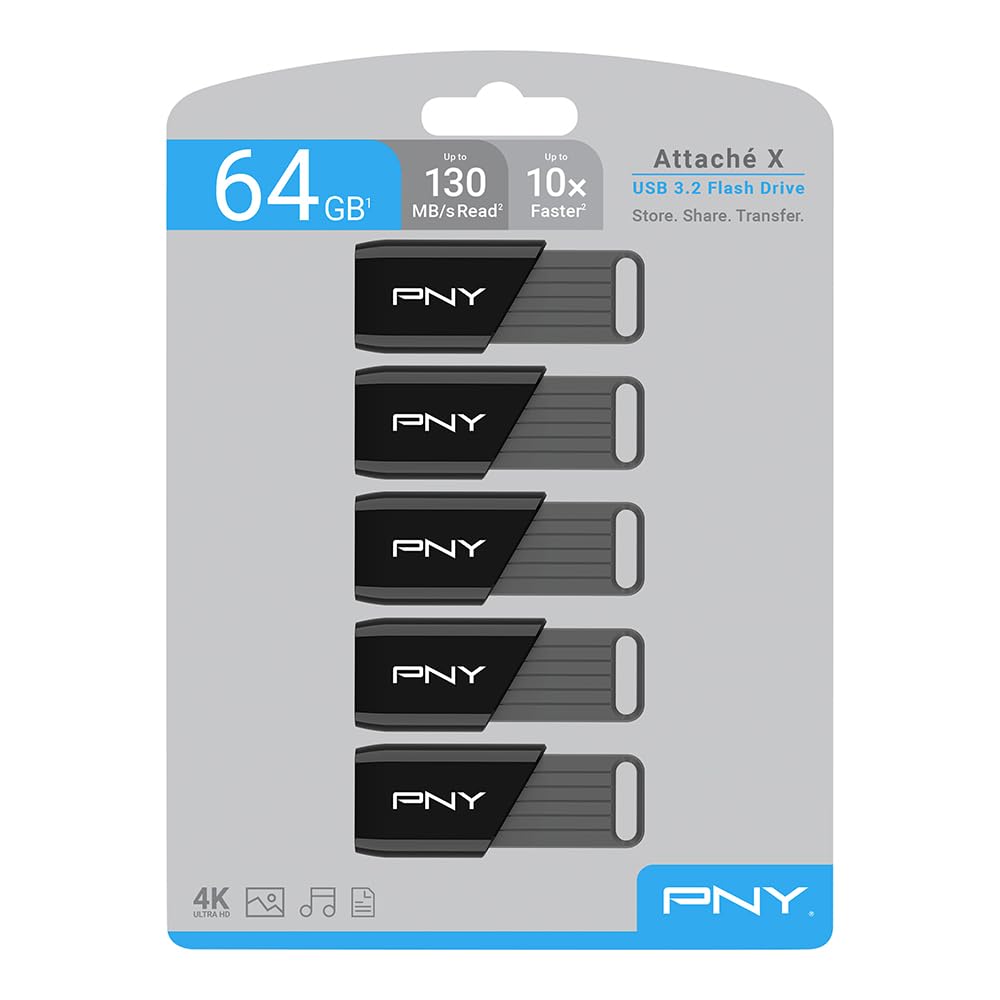 PNY 256GB Attaché X USB 3.2 Gen 1 Flash Drive