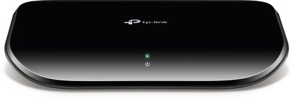 TP-Link 8 Port Gigabit Ethernet Network Switch | Plug and Play | Desktop or Wall-Mount | Plastic Case Ethernet Splitter | Fanless | Traffic Optimization | Unmanaged (TL-SG1008D),Black