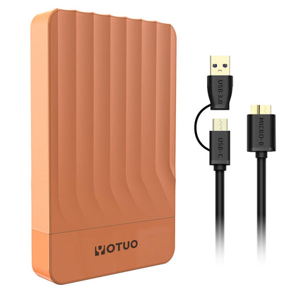 YOTUO 500GB External Hard Drive, Portable Storage Expansion HDD, USB 3.0 & USB-C for PC, Mac, Desktop, Laptop, Smartphone, PS4, Xbox One, Xbox 360, Office & Game Black