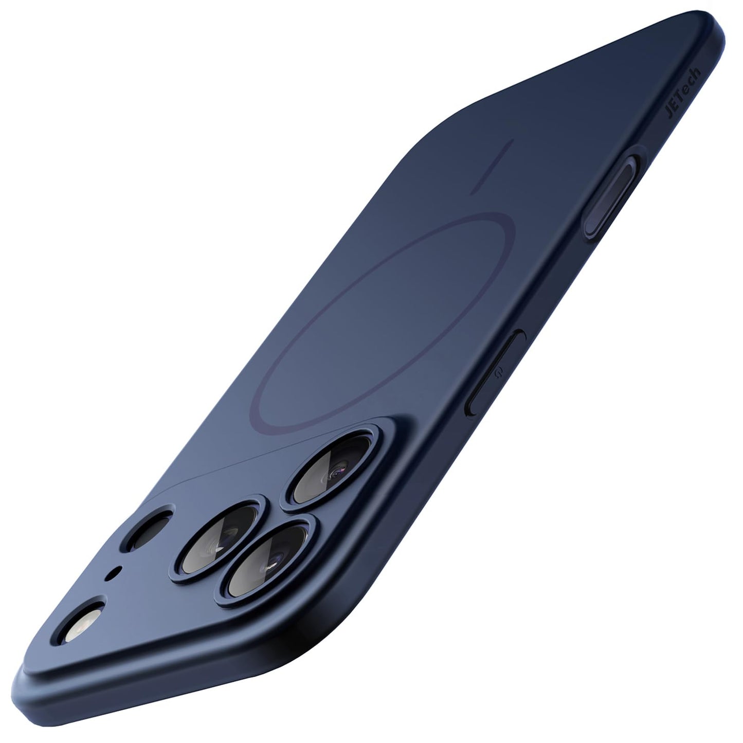 JETech Magnetic Slim Case for iPhone 17 Pro Max 6.9-Inch, Compatible with MagSafe, Ultra-Thin Lightweight Minimalist Phone Cover with Matte Finish and Full Camera Lens Protection (Black)