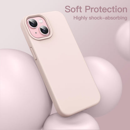 JETech Silicone Case for iPhone 15 Pro Max 6.7-Inch, Silky-Soft Touch Full-Body Protective Phone Case, Shockproof Cover (Black)