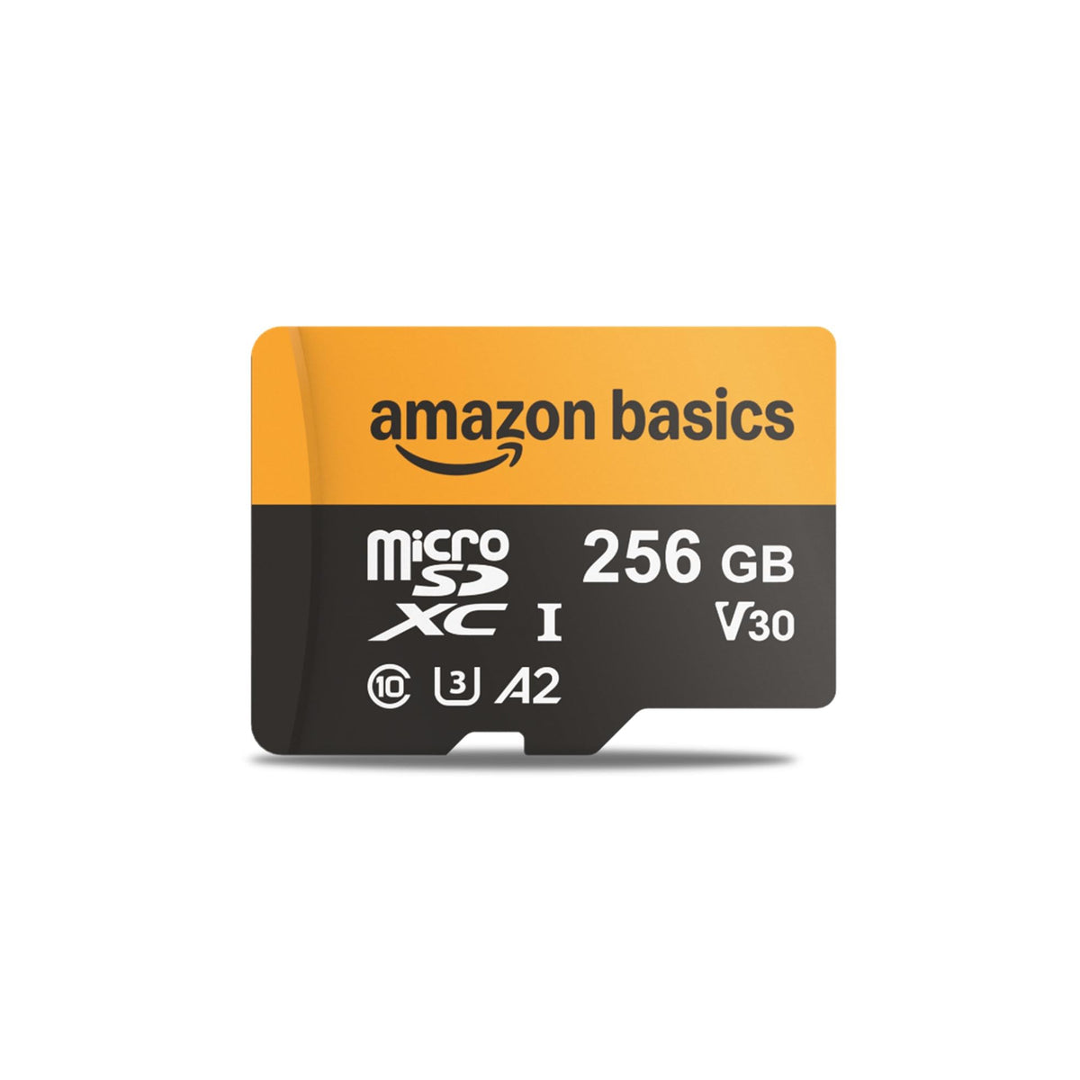 Amazon Basics 128GB microSDXC Memory Card with Adapter for Smartphones, Drones, Cameras, Full HD, Read Speed Up to 200MB/s, 1-Pack