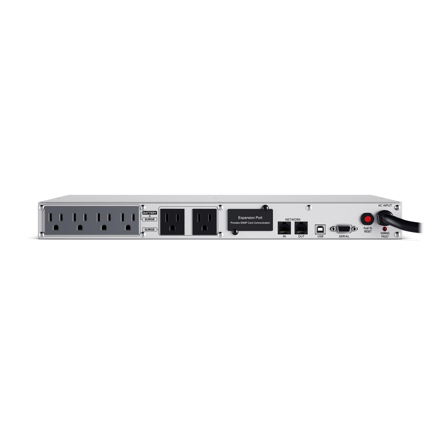CyberPower OR500LCDRM1U Smart App LCD UPS Battery Backup and Surge Protector, 500VA/300W, 6 Outlets, AVR, 1U Rackmount, UL Certified