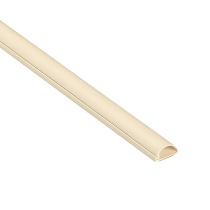 D-Line Cable Raceway On-Wall Cord Cover | 1D3015W | Surface Mount Electrical Channel to Hide and Conceal Cords, Cables, and Wires | White, Paintable