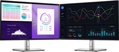 Dell P2425H 24" Full HD 1080p 16:9 Dual LED Monitor, Black/Silver Bundle with 2X Deco Gear 6FT Universal 4K HDMI 2.0 Cable with 28AWG Pure Copper Conductor