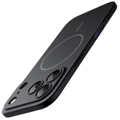 JETech Magnetic Slim Case for iPhone 17 Pro Max 6.9-Inch, Compatible with MagSafe, Ultra-Thin Lightweight Minimalist Phone Cover with Matte Finish and Full Camera Lens Protection (Black)