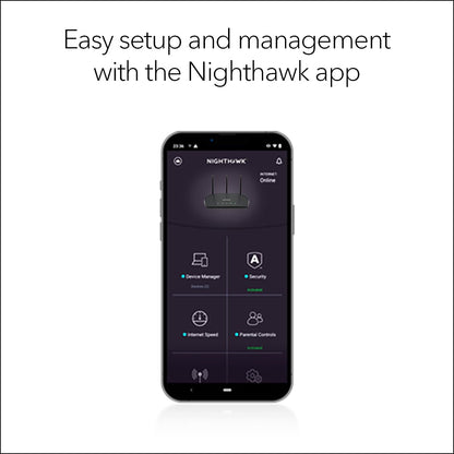 NETGEAR Nighthawk WiFi 6 Router (RAX36) – Router Only, AX3000 3 Gbps Wireless Speed – Dual-Band Gigabit Internet – Covers 2,000 sq. ft., 25 Devices – Built-in VPN, USB 3.0, Gaming