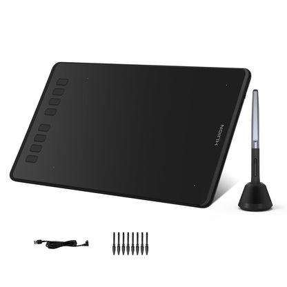 HUION Inspiroy H640P Drawing Tablet, 6x4 inch Digital Art with Battery-Free Stylus, 8192 Pen Pressure, 6 Hot Keys, Graphics Tablet for Drawing, Writing, Design, Teaching, Work with Mac, PC & Mobile