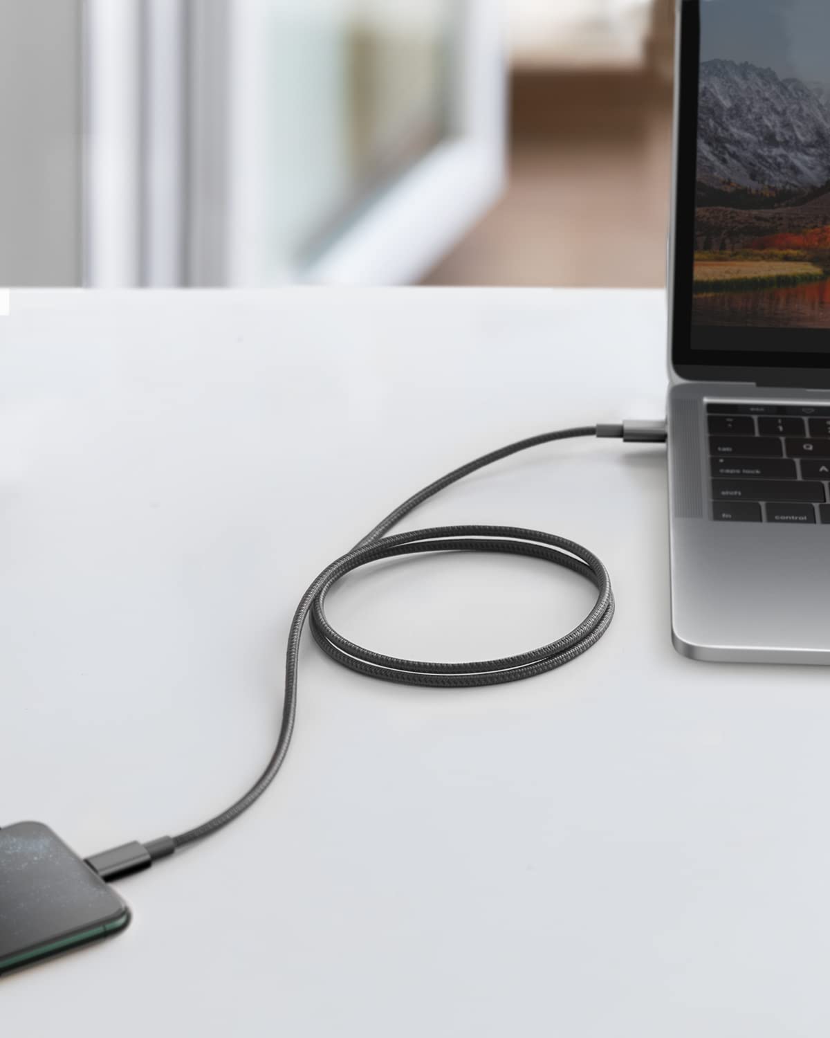 Anker New Nylon USB C to Lightning Cable, Apple MFi Certified for iPhone 14 Series, and More (6FT, Black)
