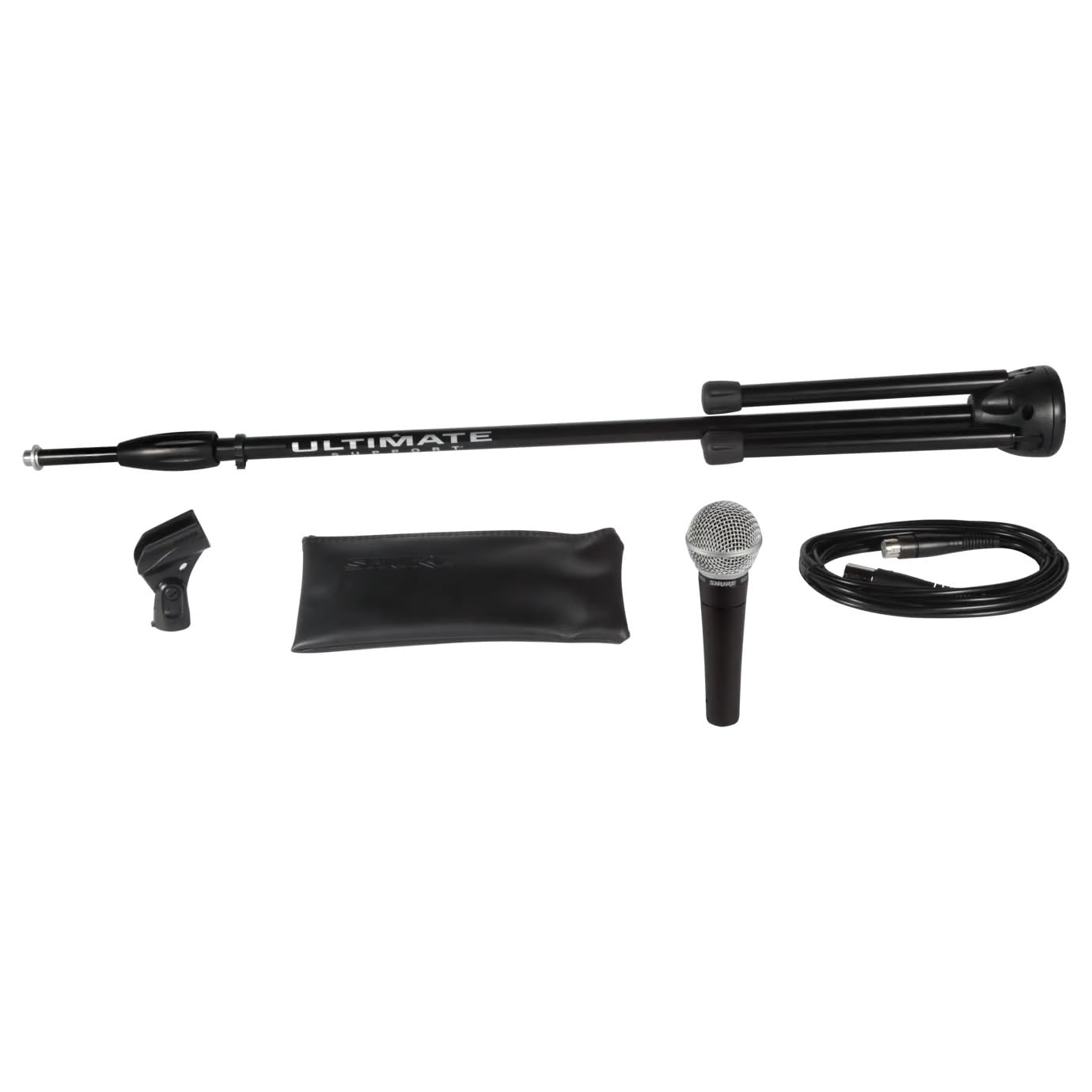 Shure SM58-LC Dynamic Vocal Microphone – Professional Handheld Cardioid XLR Mic for Singing, Live Performance, Studio Recording, Podcast & Broadcast, Black