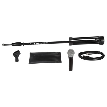 Shure SM58-LC Dynamic Vocal Microphone – Professional Handheld Cardioid XLR Mic for Singing, Live Performance, Studio Recording, Podcast & Broadcast, Black