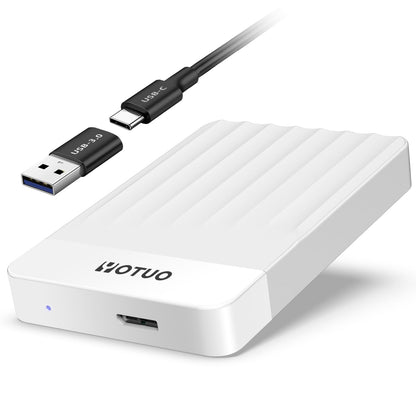 YOTUO 500GB External Hard Drive, Portable Storage Expansion HDD, USB 3.0 & USB-C for PC, Mac, Desktop, Laptop, Smartphone, PS4, Xbox One, Xbox 360, Office & Game Black