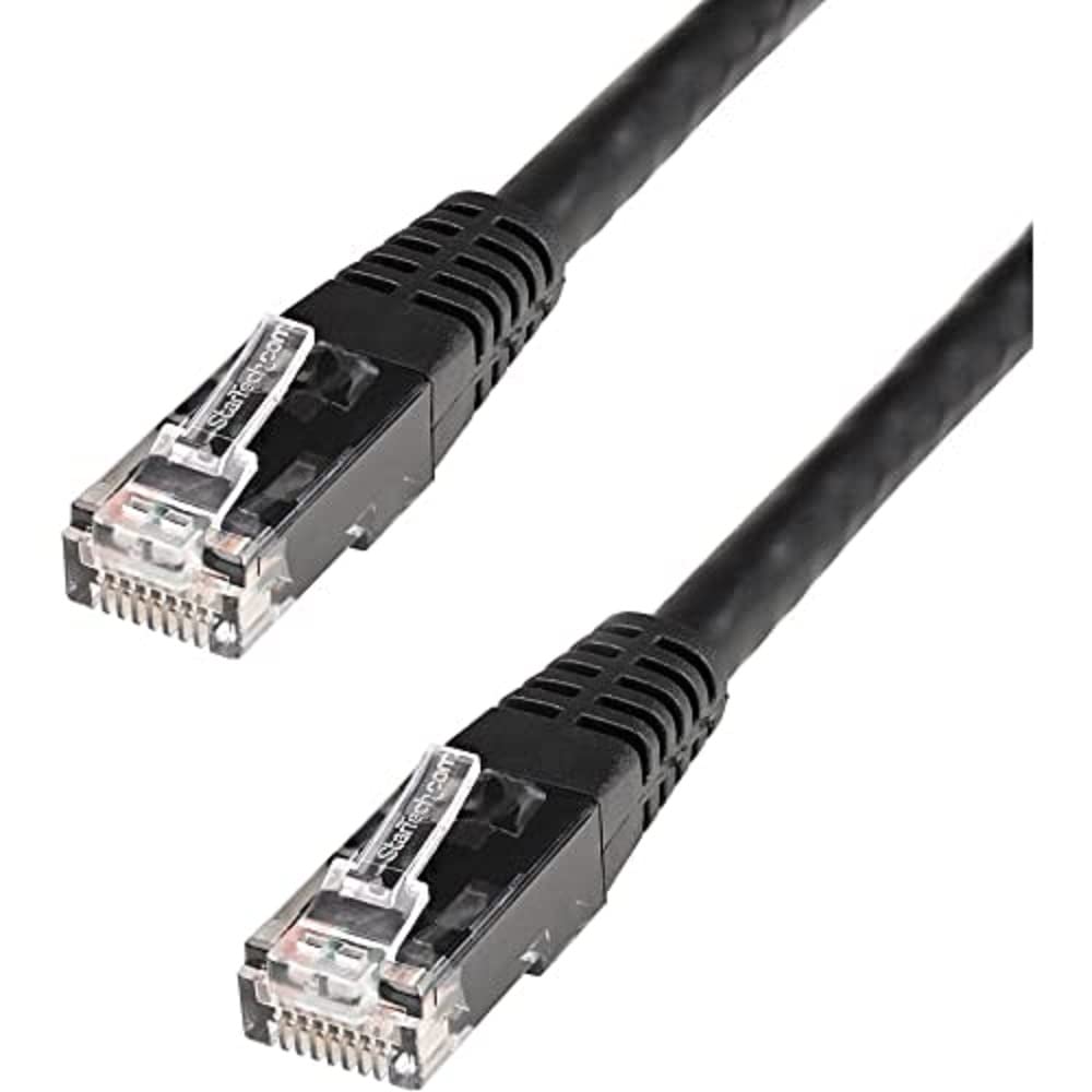 StarTech 6ft CAT6 Ethernet Cable - White CAT 6 Gigabit Ethernet Wire -250Mhz 100W PoE RJ45 UTP Molded Network Patch Cord with Strain Relief (C6PATCH6WH)