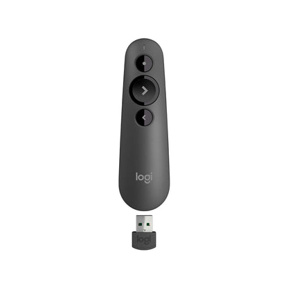 Logitech Wireless Presenter R800, PowerPoint Clicker with Green Laser Pointer, Wireless Presentation Clicker Remote
