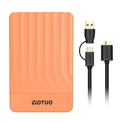 YOTUO 500GB External Hard Drive, Portable Storage Expansion HDD, USB 3.0 & USB-C for PC, Mac, Desktop, Laptop, Smartphone, PS4, Xbox One, Xbox 360, Office & Game Black