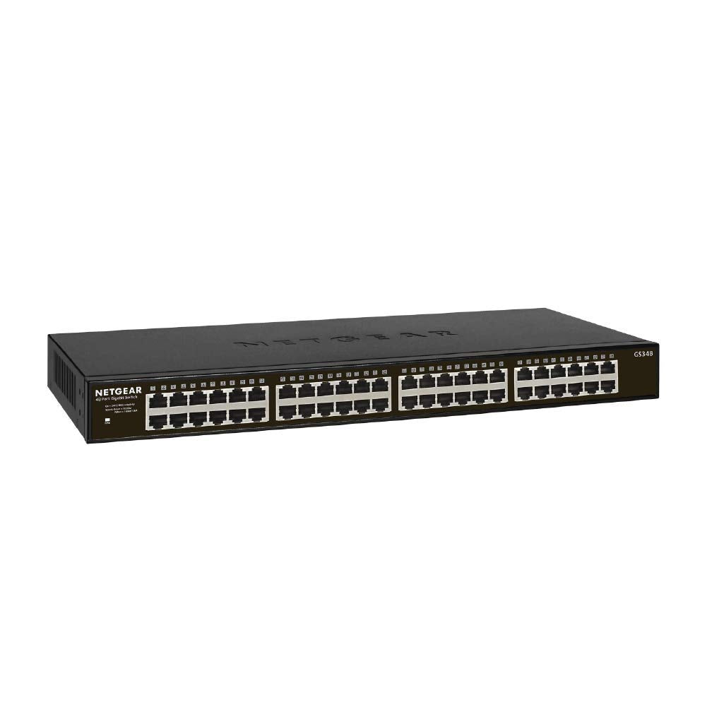 NETGEAR 8-Port Gigabit Ethernet Unmanaged Essentials Switch (GS308) - Home Network Hub, Office Ethernet Splitter, Plug-and-Play, Silent Operation, Desktop or Wall Mount
