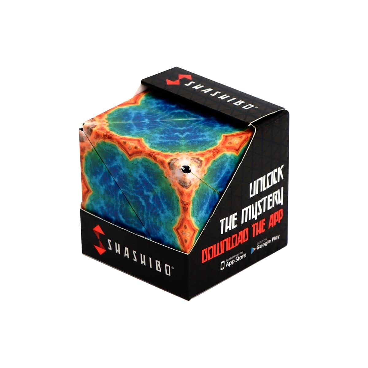 Shashibo Shape Shifting Box - Award-Winning STEM Fidget Toy with Ultra Strong Magnets - Puzzle Cube Transforms Into 100+ Shapes, Perfect Sensory Gift for Kids, Teens, and Adults (Spaced Out)