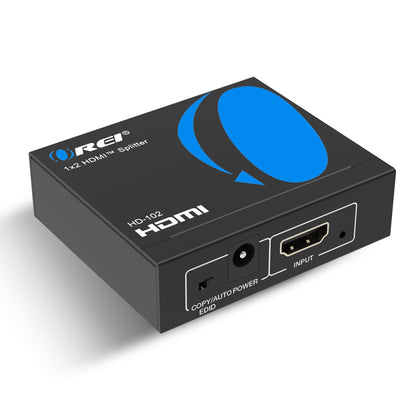 OREI SplitExtend HDMI Splitter Extended Display for Dual Monitor - Multi-Monitor Display 3 Separate Screens - USB A & USB-C Adapter to HDMI 2.0, 4K@30Hz Output 1, 1080p Output 2 for Windows, Mac OS G
