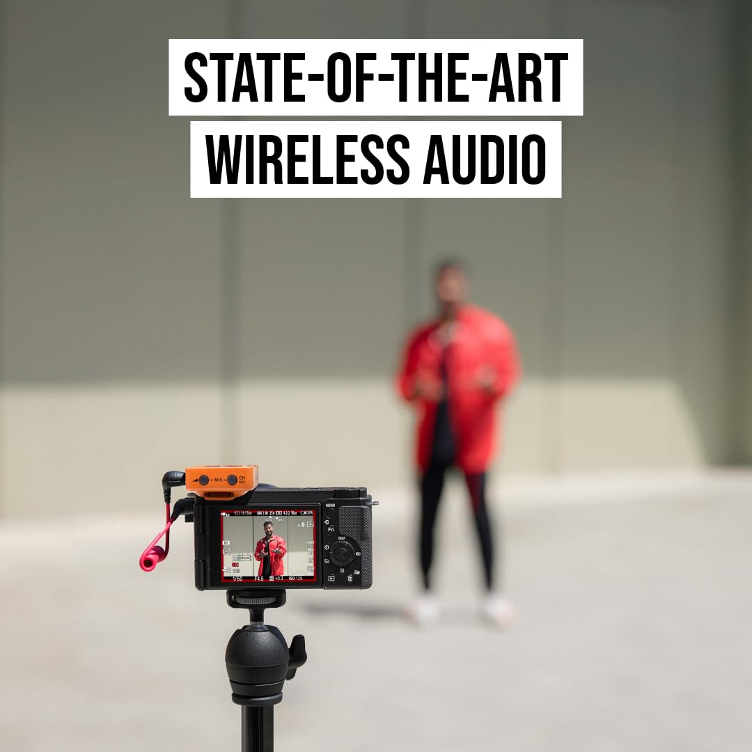 RØDE Wireless GO II Ultra-compact Dual-channel Wireless Microphone System with Built-in Microphones, On-board Recording and 200m Range for Filmmaking, Interviews and Content Creation
