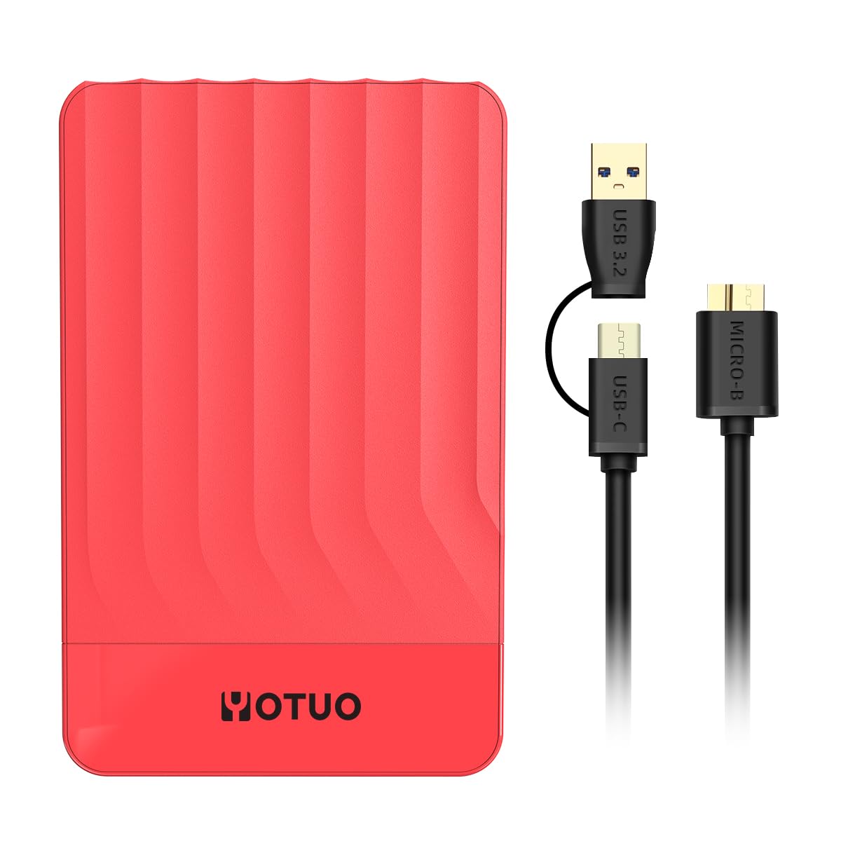 YOTUO 500GB External Hard Drive, Portable Storage Expansion HDD, USB 3.0 & USB-C for PC, Mac, Desktop, Laptop, Smartphone, PS4, Xbox One, Xbox 360, Office & Game Black