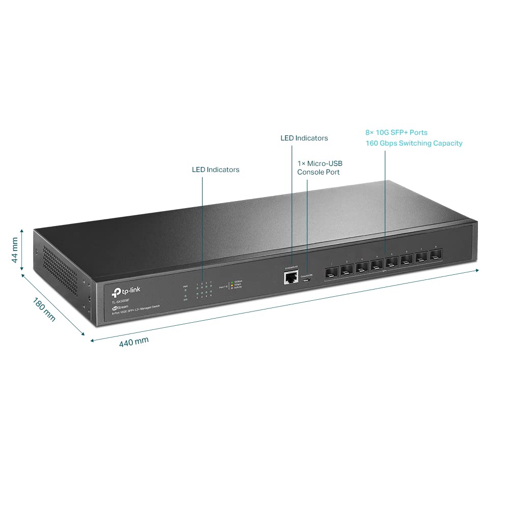 TP-Link TL-SG1024 | 24 Port Gigabit Ethernet Switch | Plug and Play | Sturdy Metal w/Shielded Ports | Rackmount | Fanless | 3 Year Manufacturer Warranty | Unmanaged, Black