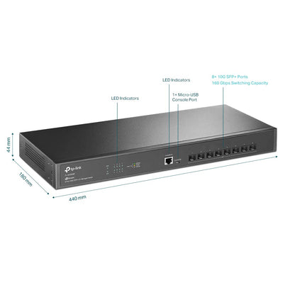 TP-Link TL-SG1024 | 24 Port Gigabit Ethernet Switch | Plug and Play | Sturdy Metal w/Shielded Ports | Rackmount | Fanless | 3 Year Manufacturer Warranty | Unmanaged, Black
