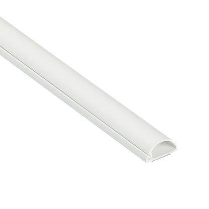 D-Line Cable Raceway On-Wall Cord Cover | 1D3015W | Surface Mount Electrical Channel to Hide and Conceal Cords, Cables, and Wires | White, Paintable