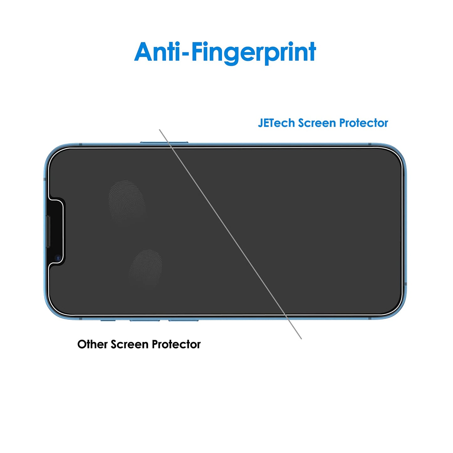 JETech Screen Protector for iPhone 17e (2026) / iPhone 16e / iPhone 14, Tempered Glass Film, 6.1-Inch Display, 3-Pack