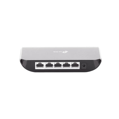 TP-Link 8 Port Gigabit Ethernet Network Switch | Plug and Play | Desktop or Wall-Mount | Plastic Case Ethernet Splitter | Fanless | Traffic Optimization | Unmanaged (TL-SG1008D),Black