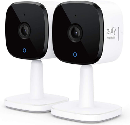 eufy Security Indoor Cam C120 | Plug-in Security Camera 3 MP | 2K with Wi-Fi | IP Camera | Voice Assistant Compatibility | Night Vision | Two-Way Audio | HomeBase 3 Compatible | Audio and Motion Alert