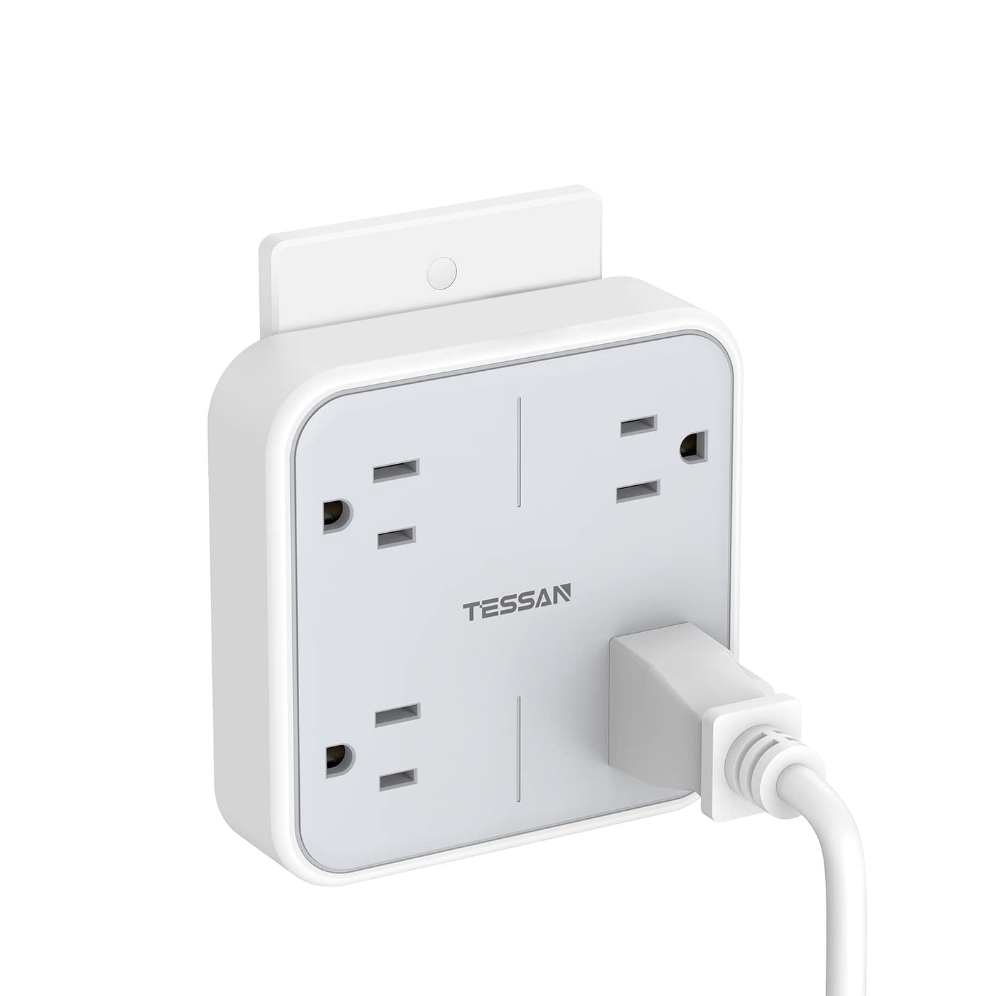 TESSAN Multi Plug Outlet Extender, Surge Protector Splitter with 3 USB (1 USB C Port) Wall Charger, Multiple Expander for Travel, Home, College Dorm Room