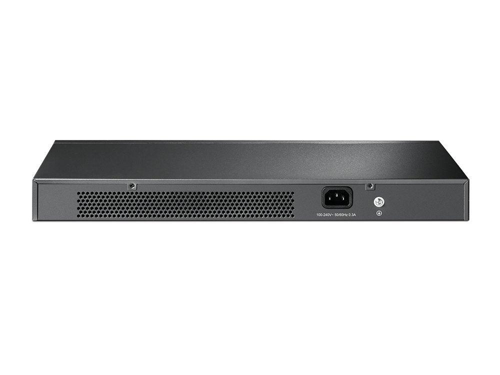 TP-Link TL-SG1024 | 24 Port Gigabit Ethernet Switch | Plug and Play | Sturdy Metal w/Shielded Ports | Rackmount | Fanless | 3 Year Manufacturer Warranty | Unmanaged, Black