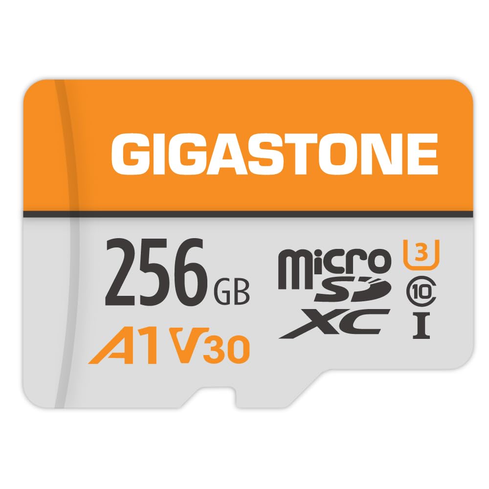 GIGASTONE 128GB Micro SD Card 2-Pack, A1 V30 4K Video Recording, Compatible with Security Camera, Dash cam, Drone, 95MB/s MicroSDXC Memory Card UHS-I Class 10, with 2 SD Adapter