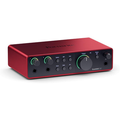 Focusrite Scarlett Solo 4th Gen USB Audio Interface, for the Guitarist, Vocalist, or Producer — High-Fidelity, Studio Quality Recording, and All the Software You Need to Record