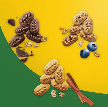 BelVita Breakfast Biscuits Variety Packs | 3 Natural Flavors - 12 Chocolate belVita Snack Packs, 12 Cinnamon Brown Snack Packs, and 12 Blueberry Snack Packs | Sameday Shipping