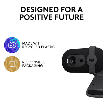 Logitech C270 HD Webcam, 720p, Widescreen HD Video Calling, Light Correction, Noise-Reducing Mic, Works with Zoom, Nintendo Switch 2’s new GameChat Mode, PC/Mac/Laptop/MacBook/Tablet - Black
