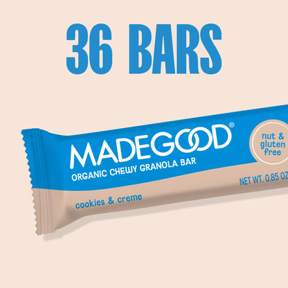MadeGood Granola Variety Pack, Crunchy Squares, Bites, Bars, and Morning Bars for Breakfast and Healthy Snacking, Organic and Gluten Free, 36 Pack