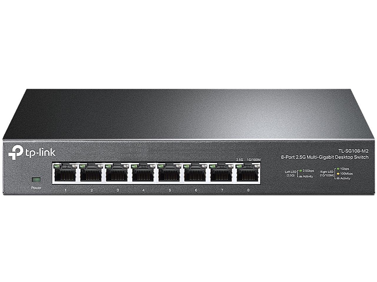 TP-Link TL-SG105-M2 - 5 Port Multi-Gigabit Unmanaged Network Switch, Ethernet Splitter, 2.5G Bandwidth, Plug & Play, Desktop/Wall-Mount, Fanless Metal Design, Free Expert Help