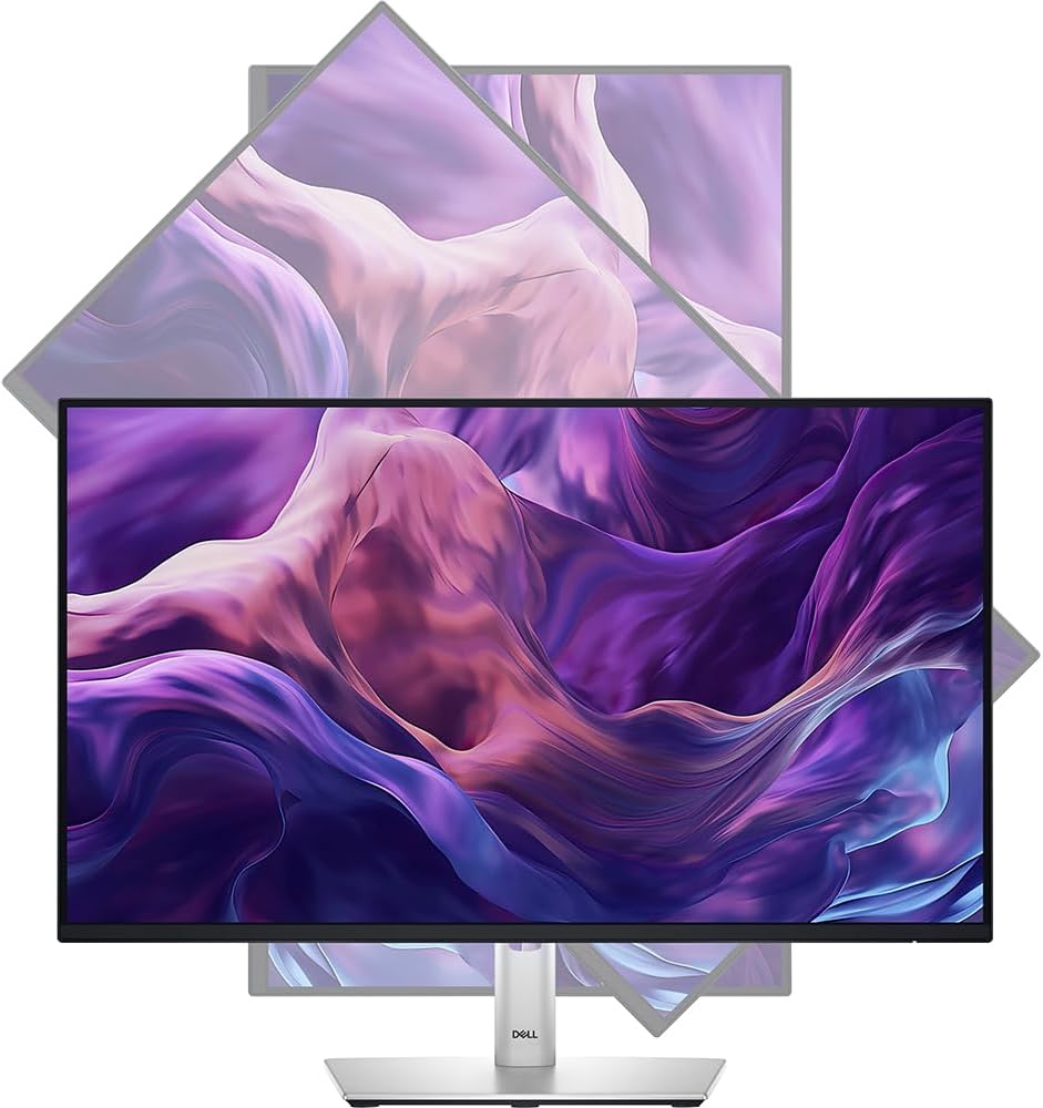 Dell P2425H 24" Full HD 1080p 16:9 Dual LED Monitor, Black/Silver Bundle with 2X Deco Gear 6FT Universal 4K HDMI 2.0 Cable with 28AWG Pure Copper Conductor