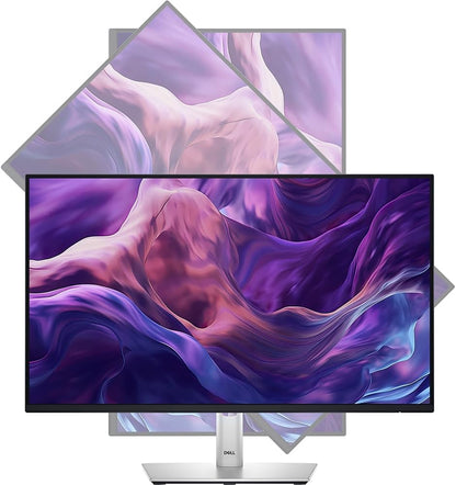 Dell P2425H 24" Full HD 1080p 16:9 Dual LED Monitor, Black/Silver Bundle with 2X Deco Gear 6FT Universal 4K HDMI 2.0 Cable with 28AWG Pure Copper Conductor