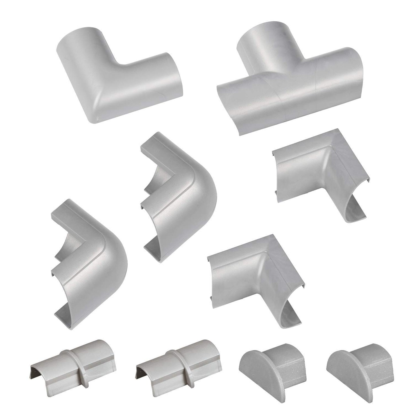 D-Line Cable Raceway On-Wall Cord Cover | 1D3015W | Surface Mount Electrical Channel to Hide and Conceal Cords, Cables, and Wires | White, Paintable