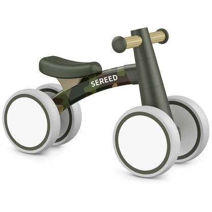 SEREED Baby Balance Bike for 1 Year Old Boys Girls 12-24 Month Toddler Balance Bike, 4 Wheels Toddler First Bike, First Birthday Gifts