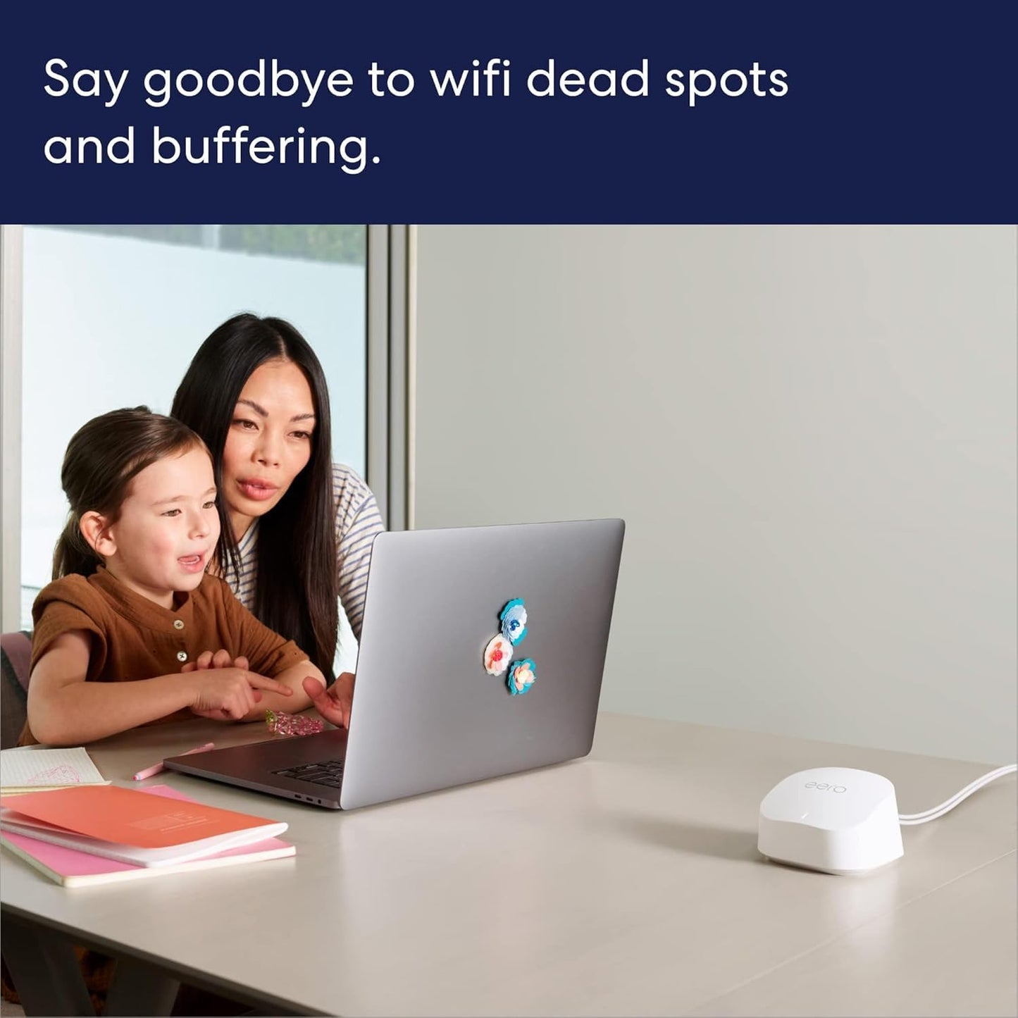 Amazon eero 6+ mesh wifi system - Supports internet plans up to a Gigabit, Coverage up to 4,500 sq. ft., Connect 75+ devices, 3-pack