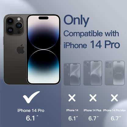 JETech Silicone Case for iPhone 14 6.1-Inch, Silky-Soft Touch Full-Body Protective Phone Case, Shockproof Cover with Microfiber Lining (Black)