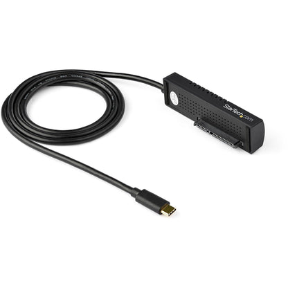 StarTech SATA to USB-C Cable, USB 10Gbps to 2.5in and 3.5in SATA I II III Hard Drive Adapter, External Converter for SSD or HDD Data Transfer