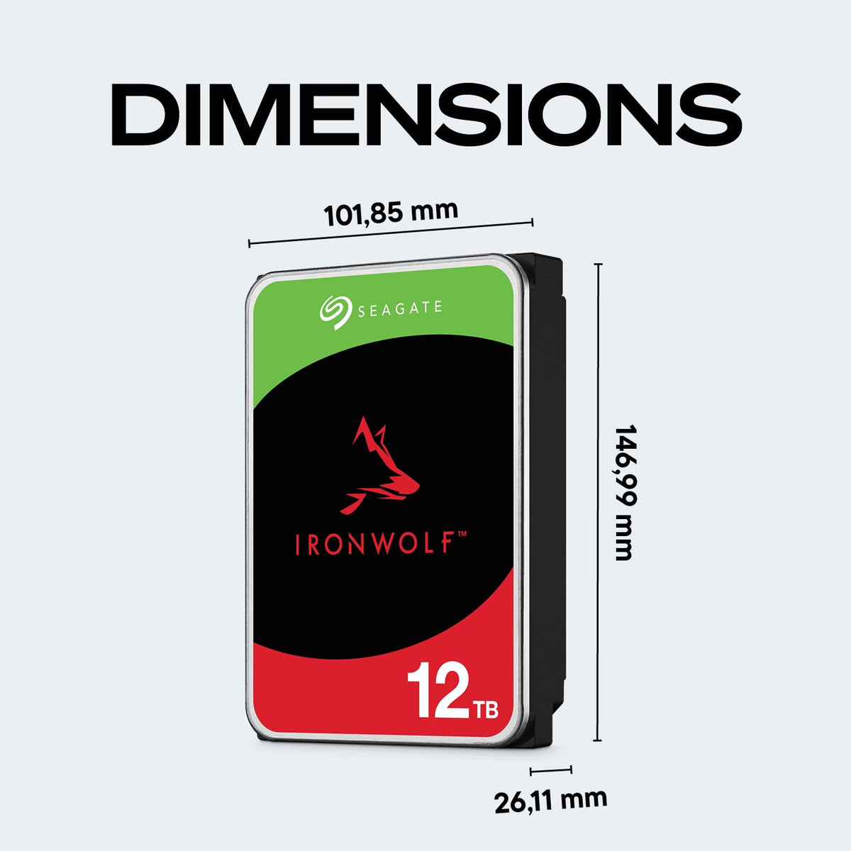 Seagate 8TB IronWolf Internal NAS Hard Drive | SATA 6 Gb/s (ST8000VNZ04)