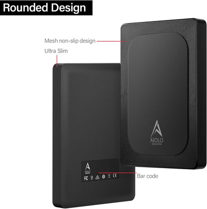 Aiolo Innovation 500GB External Hard Drive Ultra Slim Portable HDD-USB 3.0 for PC, Mac, Laptop, PS4, Xbox one,Xbox 360 HD-A4