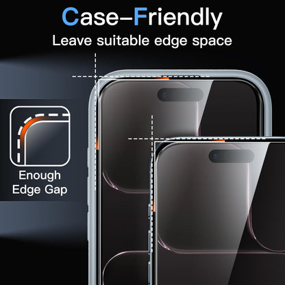 JETech Full Coverage Screen Protector for iPhone 17e (2026) / iPhone 16e, 9H Tempered Glass Film, Case-Friendly, HD Clear, 6.1-Inch Display, 3-Pack